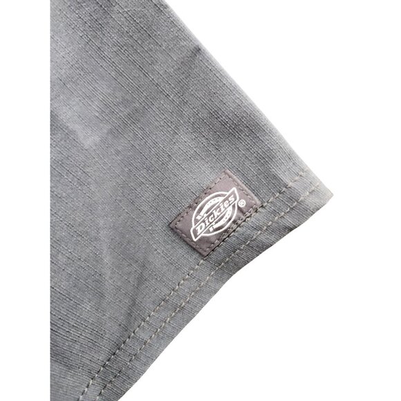 Dickies Dynamix Womens V-Neck Scrub Top Pewter Medium Stretch Fabric Lightweight - Picture 6 of 16